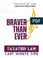 (FEU IL CBO) Taxation Law - Last Minute Tips 2023