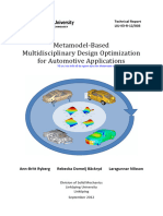 Metamodel Based Multidisciplinary Design Optimization For Automotive