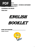 English Booklet 1er Año IPEMYT 2 Año 2024