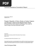 Carbon Capture and Storage in Natural Gas Powered Plants - Technical Report China