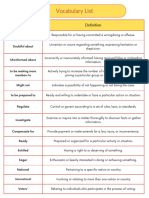 Red White Basic Vocabulary Study Planner