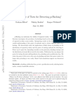 The Power of Tests For Detecting P-Hacking: Elliott Et Al. 2020 Elliott Et Al. 2022