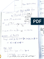 Preparation of Alkyl Hallides - Handwritten Notes by Neil