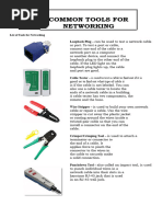 Tools For Cabling