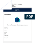 Has Realizado Un Consumo Con Tu Tarjeta BBVA