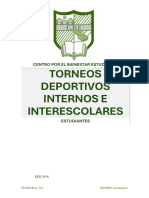 Torneos Deportivos Internos e Interescolares