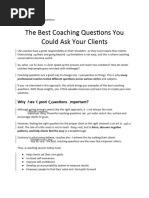 Trafft August The Best Coaching Questions You Could Ask Your Clients Rewritten