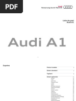 Lista de Pret Audi A1