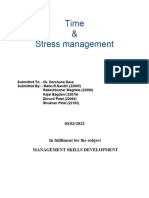 Time and Stress Management Report