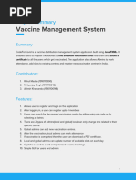 DBMS Vaccine Management System codeForCovid