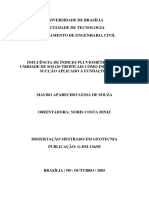 Influência de Índices Pluviométricos Na Umidade de Solos Tropicais Como Indicador Da Sucção Aplicado Á Fundações