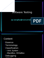 Software Testing: Ap-Sengfac@ncst - Ernet.in