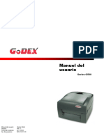 Manual Impresora Godex G500 - ES