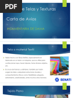 s5 Cartas - Material Textil, Colores, Avios