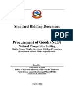 Procurement - of - Goods NCB 1S1E August 2022