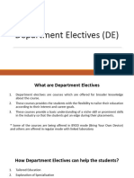 Department Electives (DE)