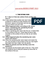 2nd Year English Notes Book II (Part I & II) Solved Questions