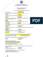 Science 9 Test Q3