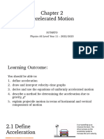 YEAR 11 2022-2023 Chapter 2 Accelerated Motion