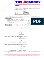 Relative Motion Notes