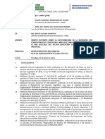 Informe N°057-2023 - Remito Sustento Sobre La Ejecutabilidad de Las Inversiones Con Código Único #2149126 en El Año 2023-Unia-Dga