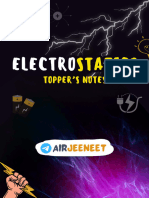 Class 12 Physics Electrostatistics