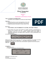 Mathematics in The Modern World Module 1