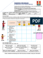 INGLES 1° Evaluación Diagnóstica