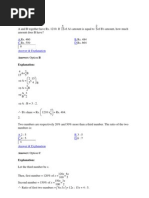 Problems On Rate & Proportion Reasoning