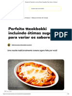 Receita de Tteokbokki Incluindo Ótimas Sugestões para Variar Os Sabores