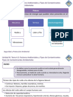 Físicos: Se Trata de Diferentes Formas de Energía Que Pueden Estar Presentes en El Entorno Laboral