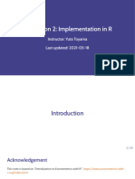 Regression2 Implementation