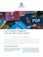 Counterfeit Currency and Security Documents Training Activities