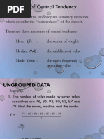 Measures of Central Tendency