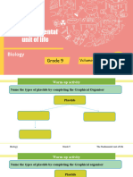 Bio Grade 9 Vol 1 Science The Fundamental Unit of Life 2022-23 LP 10