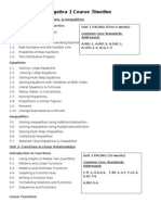 Algebra 1 Course Timeline Textbook Guide