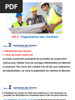 Organisation Des Chantiers