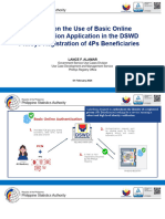 (DSWD) Orientation On The Implementation of Basic Online Authentication Application