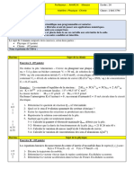 Mouvement D'un Projectile - Mouvements Plans - 2 Bac SM - (Exercice 9) - Devoir