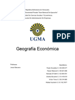 Geografía Económica