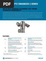 Pelco Exsite Enhanced 2ir PTZ Camera Datasheet en