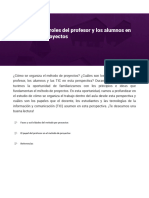 2 Organización y Roles Del Profesor y Los Alumnos en El Método de Proyectos