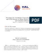 Procedure For Coordinates Conversion between-FINAL-IJSRST