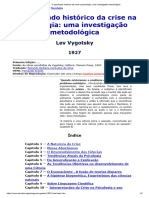 O Significado Histórico Da Crise Na Psicologia Uma Investigação Metodológica