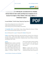 Psychosocial Factors Affecting The Association Between A Healthy Lifestyle Behavior