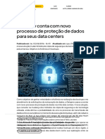 DATAPREV - Dataprev Conta Com Novo Processo de Proteção de Dados para Seus Data Centers - Dataprev