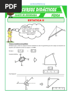 Primera Condición de Equilibrio para Cuarto de Grado de Secundaria