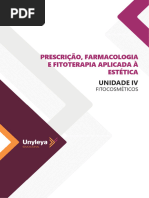 Prescrição, Farmacologia e Fitoterapia Aplicada À Estética Unidade - IV - 01