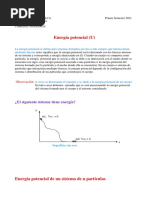 Energía Potencial y Conservación de La Energía