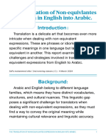 The Translation of Non-Equivlantes Expression in English Into Arabic.